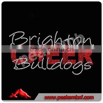 Brighton Bulldogs Rhinestone Cheer Transfers Wholesale Iron On Crystal Stones