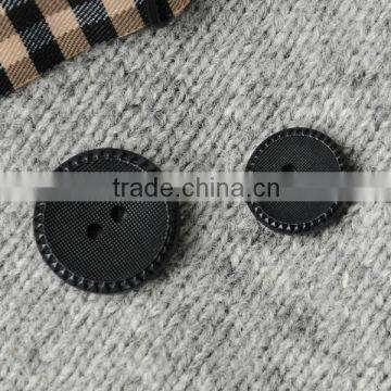 24L&32L 4 Holes Fancy Natural Black Corozo Nut Suit Buttons with Logo Engraved on