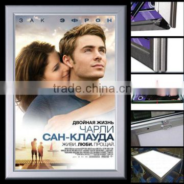 2014 New Super Slim Fashion Led Movie Poster Light Box