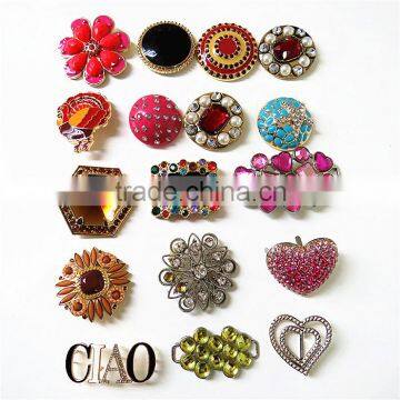 Metal Rhinestonec Shoe Ornaments For Women
