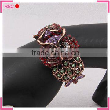 Fashion Bangle for Party, Owl Decoration Rhinestone Bangle photo-3