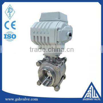 3 Inch Threaded 3 pc Electric Ball Valve photo-2
