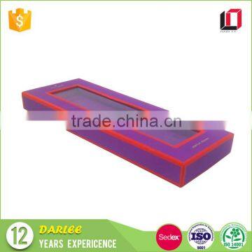 Factory Custom Logo Printed Paper Magnetic Luxury Bow Tie Packaging Box With Clear Window