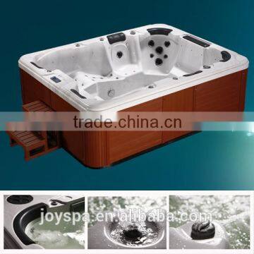 Europe Style Computer Control 68 pcs Jets Pop UP TV outdoor spa / pool hot tub combo