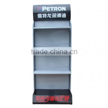 hot sales single shelf unit promotion heavy duty metal display stand