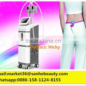 2016 Newest !! Double Heads Body Slimming Vacuum Fat Freezing Machine For Sale