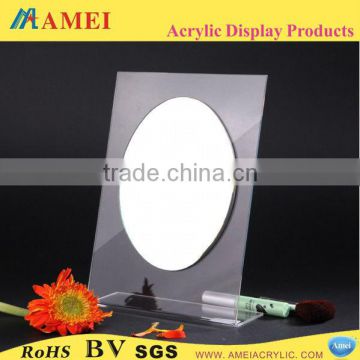 Countertop L shaped acrylic display mirrors