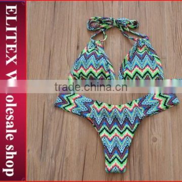 2017 green wave line swimwear swimsuit CK308