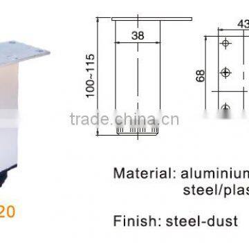 Silver Furniture Hardware Aluminum Alloy Cabinet Leg for Furniture photo-2