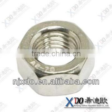 AL6XN UNS N08367 UNS N08926 hex nuts metric stainless steel bolts