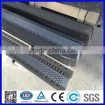 Powdered coated perforated sheet for wind dust protection fence