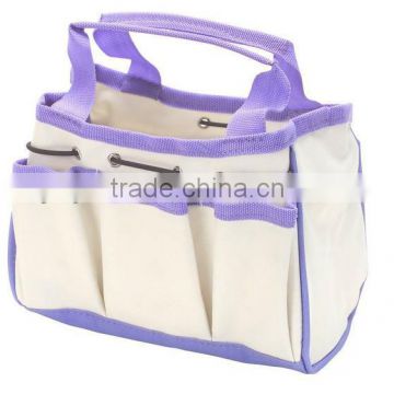 garden tool bag garden rubbish wheelin bin tool with iron wood plastic fabric material