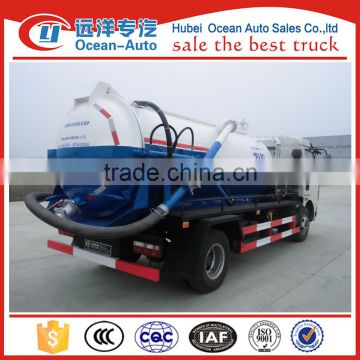 6000Liter dongfeng sewage suction tanker truck with sewage truck for low price