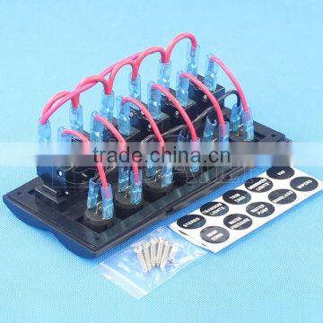 12V 6 Way Led Rocker Switch Marine Wall Panel photo-4