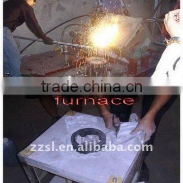 Medium frequency induction industrial melting furnace