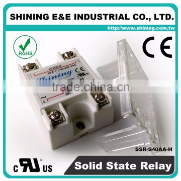 SSR-S40AA-H UL Electric 24V 40A Module 220V AC Solid State Relay