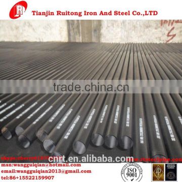 API 5L ASTM A53 ERW STEEL PIPE WITH BLACK COATING BEVELLED ENDS AND CAPS