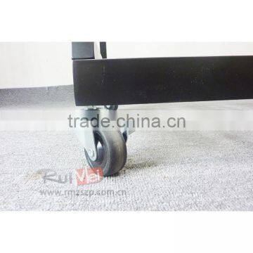 Floor-standing Customized Movable Metal Carpet Display Rack photo-4