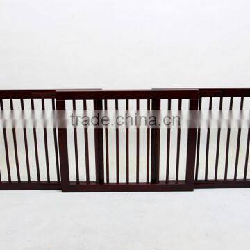 3 panels extended wooden pet gate dog fence