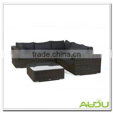 Audu Synthetic Rattan Sofa,4 Pieces Round Synthetic Rattan Outdoor Sofa photo-2