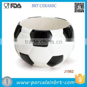 Home Decorate Sport Design Ceramic Football Pot