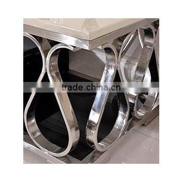 C387 2015 Hot Sale Marble Corner Table High Gloss Coffee Table photo-3