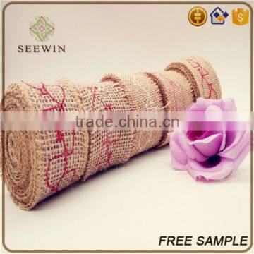 high quality burlap wholesale fabric ribbon for deco