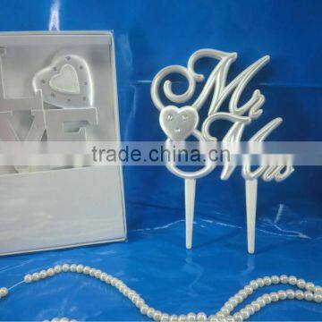 2014 Resin Letter Mr. Mrs Wedding Cake Topprs photo-1