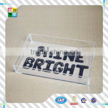 2016 Custom Acrylic Tray High Quality Custom Printed Acrylic Serving Tray PMMA Lucite Acrylic Food Tray Wholesale Price photo-4