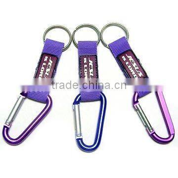Carabiner with lanyard