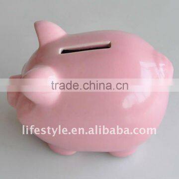 Ceramic Money Box in Pig Shape