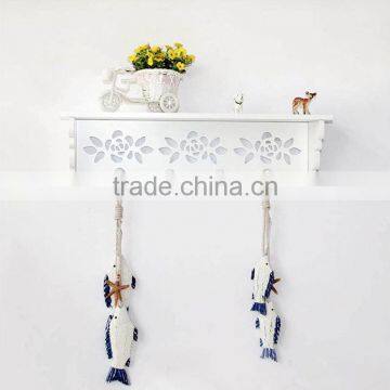 Elegant White Indoor Decoration Wall Hanging in Wooden photo-3