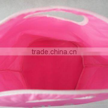 Cylinder Vertical Pearl Cotton Laundry Basket, Laundry Bucket photo-3