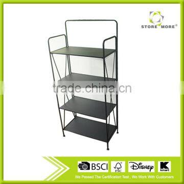 4 Tier Decorative Black Metal Plant Stand / Multi Planter Racks