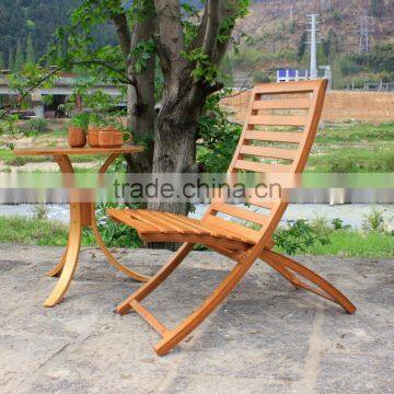 2016 Qualified Leisure Folding Bamboo Beach Chair photo-2