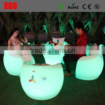 Coffee Shop Furniture Led Glowing Colored Tables and Chairs photo-4