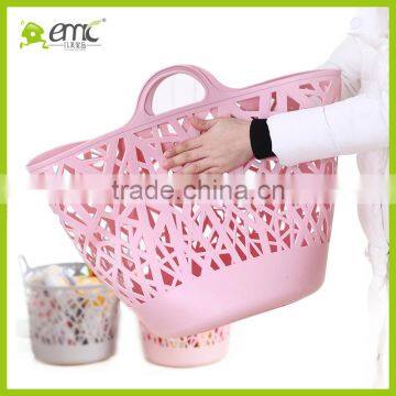 Emc Laundry Basket Plastic, Emc Plastic Laundry Baksets With Handle photo-2