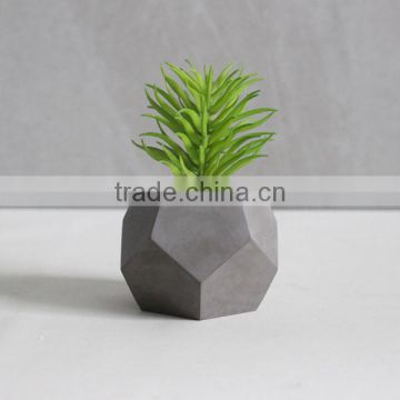 Diamond Shape Pot Grey Concrete Succulent Planters