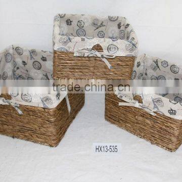 Maize Peel Weave Rectangle Style Storage Basket