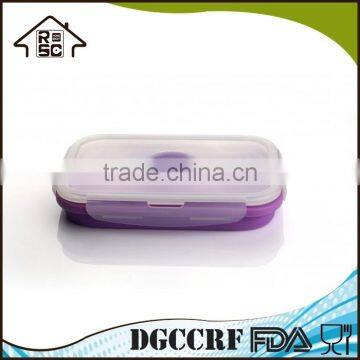 Food Grade Silicone Collapsible Food Container Square photo-4