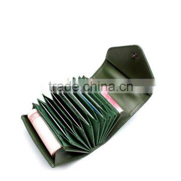 Colorful Factory Direct Wholesale Lichi Pattern Genuine Leather Customize RFID Blocking Card Holder