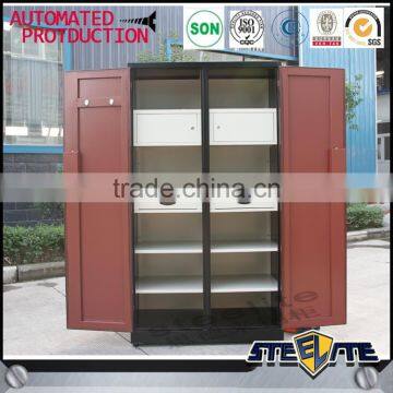 Transfer Wood Grain Bedroom Wardrobe Designs Metal Clothes Closet photo-3