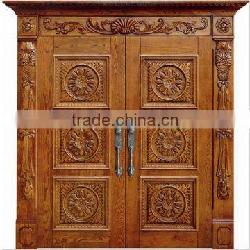 Luxury Handcarve Oak Door for Villa External Entry BF11-0512a