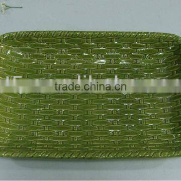 Japanese popular rectangular ceramic serving plate