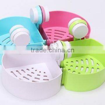 Plastic Triangle Bathroom Shelves With Strong Sucker photo-3