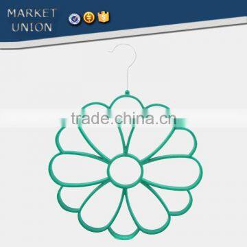 Antiskid Silk Scarf Flocked Velvet Hangers,excellent Silk Scarf Bound,ABS, Nylon Villi,Chrome Plated Hook photo-2