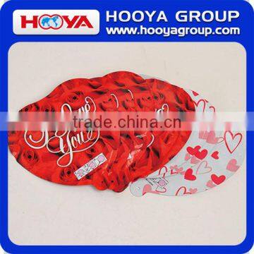 5.7'' Heart Automatic Inflatable Nylon Aluminum Film Balloons
