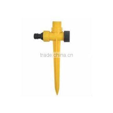 Swing Arm Sprinkler, CS-3009 Plastic Impulse Sprinkler With Plastic Wheel Base Plastic Lawn Sprinkler photo-3