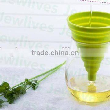 Cooking Funnel Food Grade Kitchen Silicone Rubber Funnel Silicone Foldable Funnel photo-2