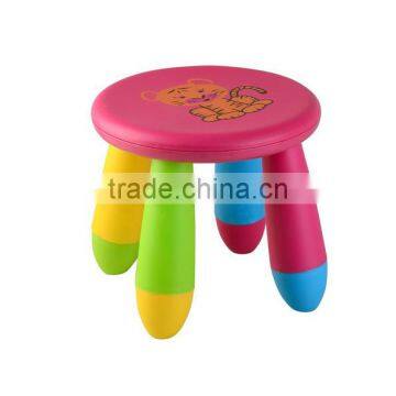 wholesale baby high quality printing cartoon cat ez folding plastic stool